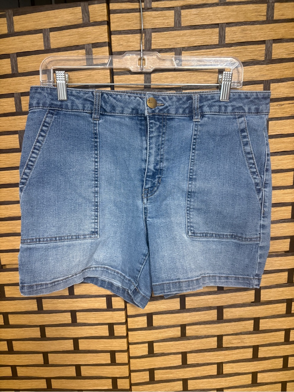 D. Jeans denim shorts size 12